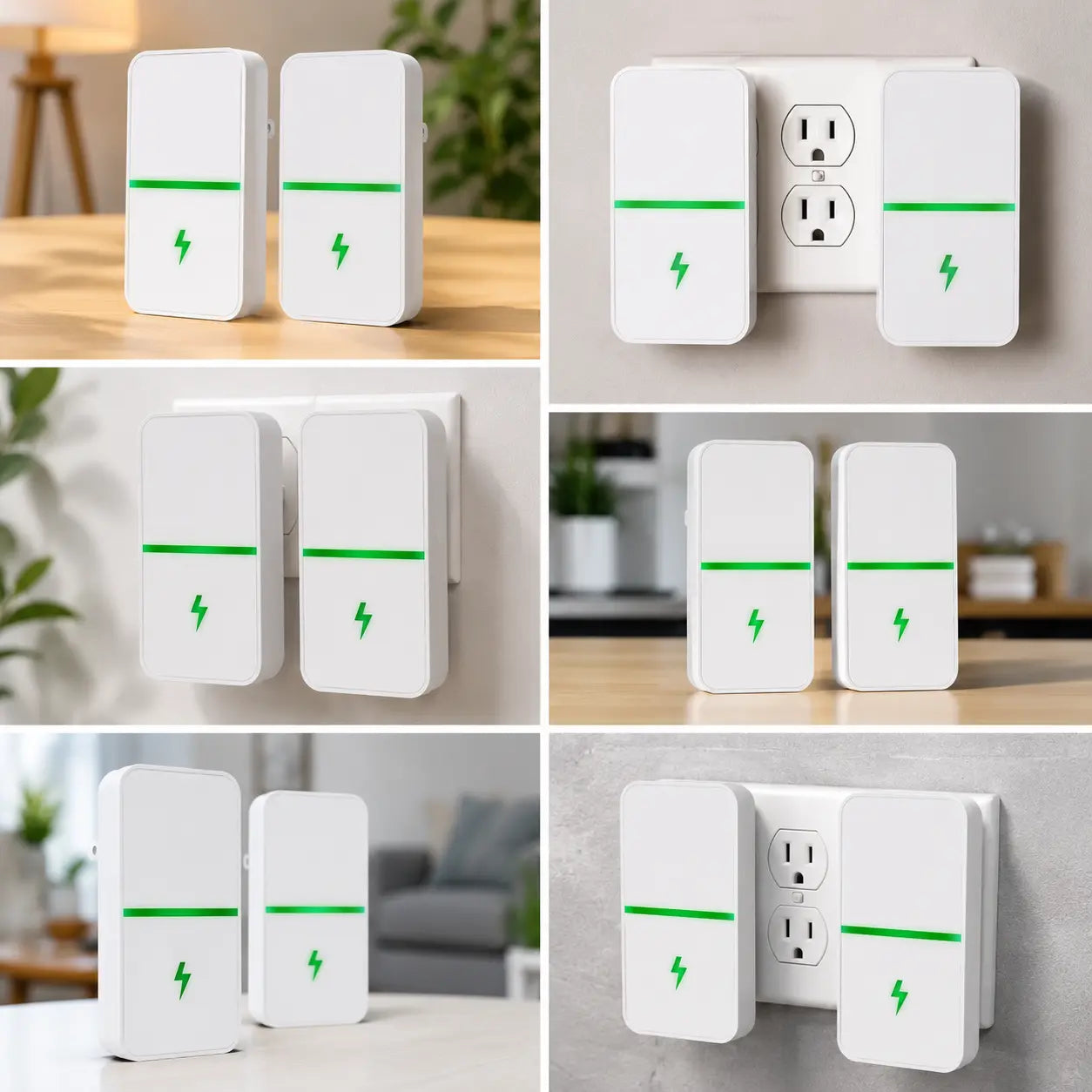 Buy 1 Get 1 Free: Compact Plug-In Smart LED Device with Indicator Light for Effortless Home and Office Use, 90–250V Compatible