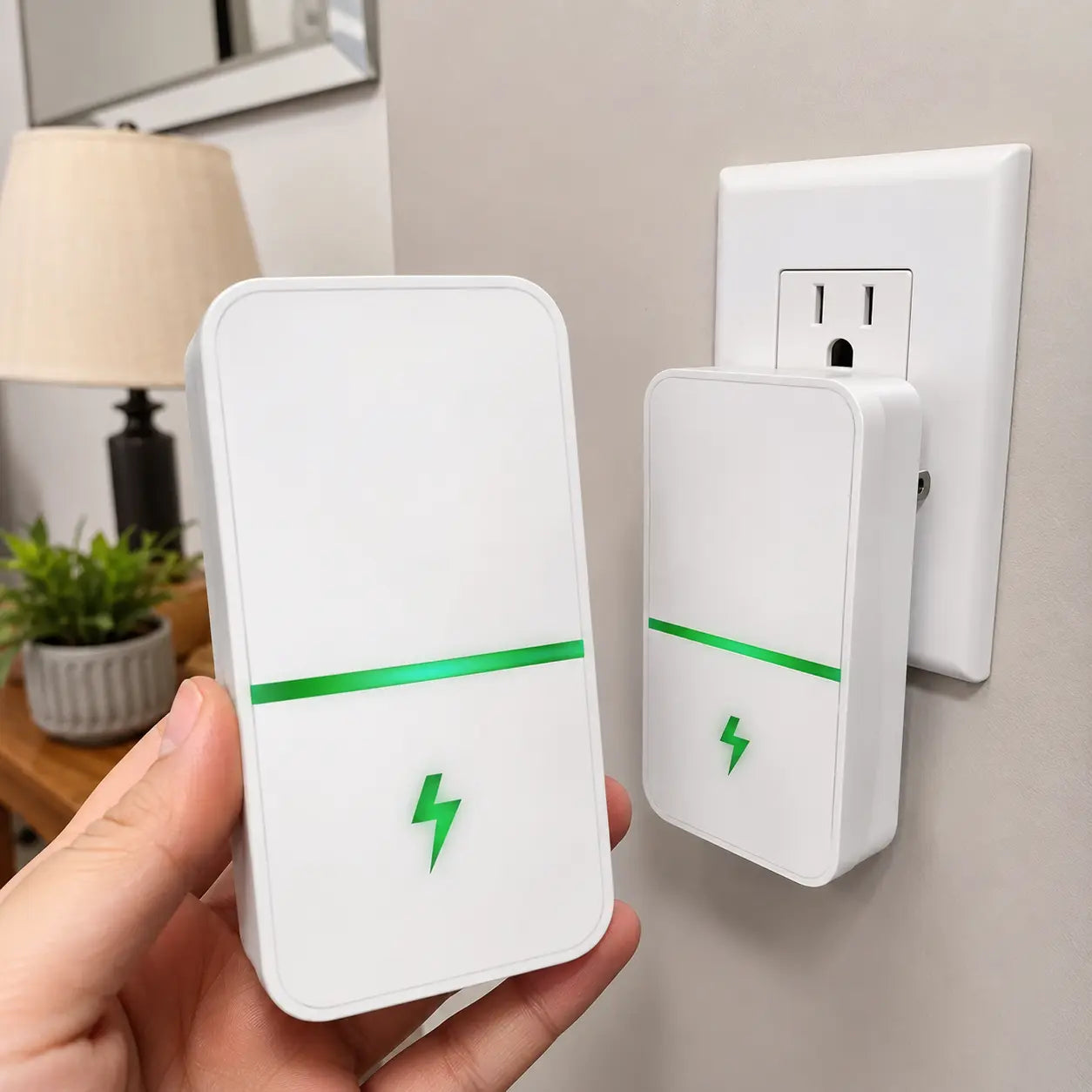 Buy 1 Get 1 Free: Compact Plug-In Smart LED Device with Indicator Light for Effortless Home and Office Use, 90–250V Compatible