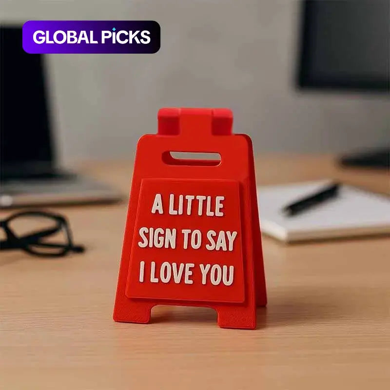 1Pc I Love You Desk Sign - Perfect Romantic Gift for Valentine's Day and Birthdays, Ideal for Girlfriend, Boyfriend, or Family - Charming Office and Home Decoration
