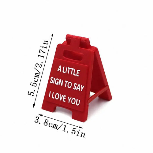 1Pc I Love You Desk Sign - Perfect Romantic Gift for Valentine's Day and Birthdays, Ideal for Girlfriend, Boyfriend, or Family - Charming Office and Home Decoration